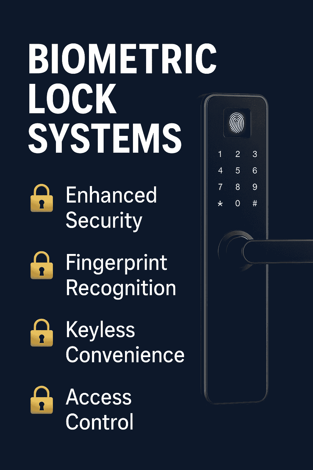 Biometric door lock systems